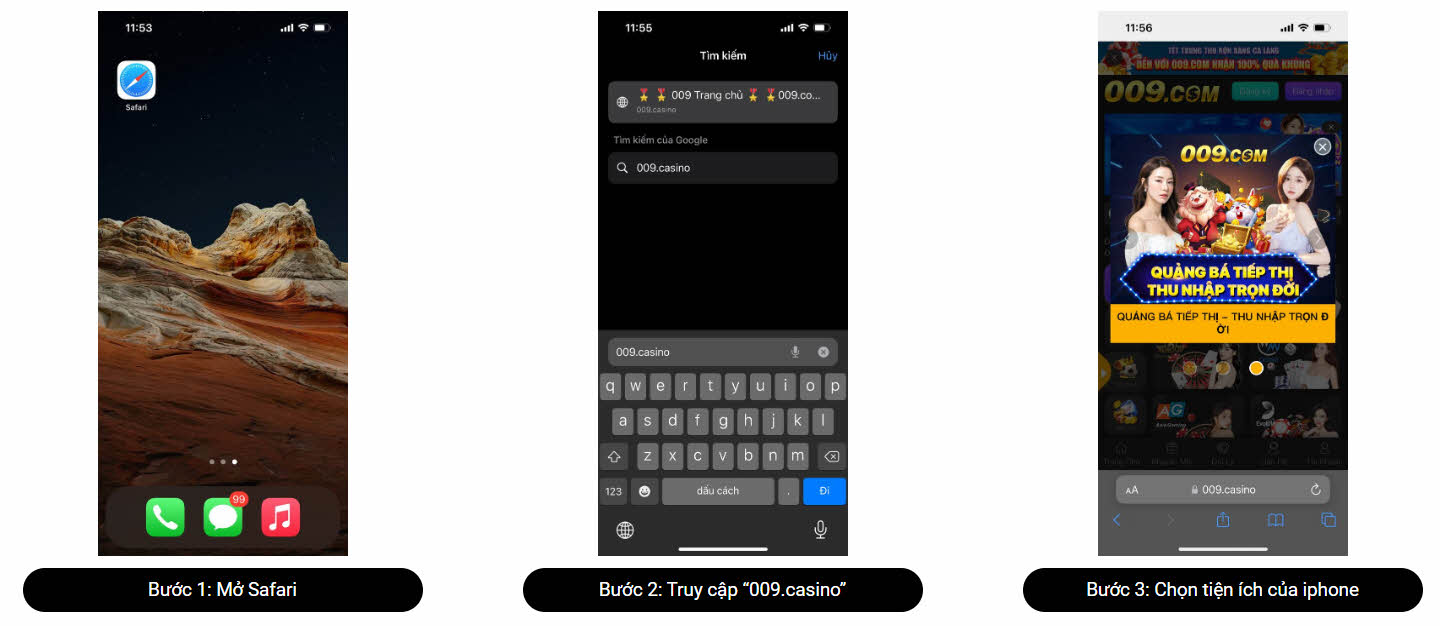Tải app 009Bet trên iOS 1