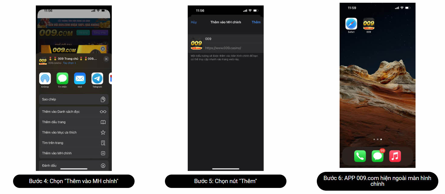 Tải app 009Bet trên iOS 2